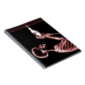 Red X-Ray Skeleton Builder Notitieboek (Rechterzijde)