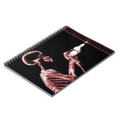 Red X-Ray Skeleton Builder Notitieboek (Linkerzijde)