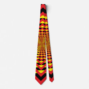 Red Yellow Black Stropdas