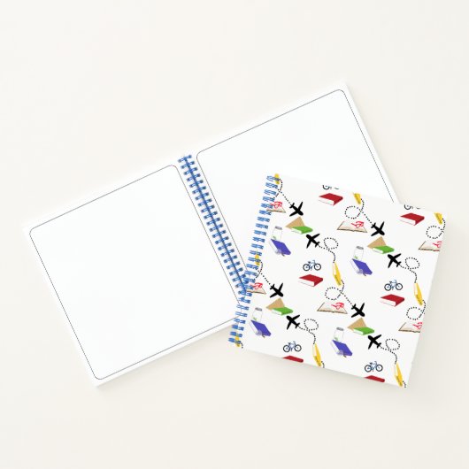 Red Yellow Blue Airplane Travel Book Journal (Intérieur)