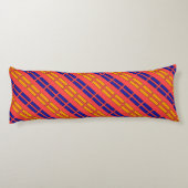 Red + Yellow Blue Dashes   Lichaamskussen (Achterkant)