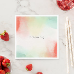 Red Yellow Blush Tie Dye Servet