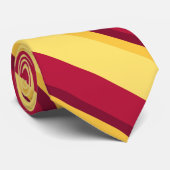 Red Yellow Bourgogne en goudkleurig Stropdas met g (Opgerold)