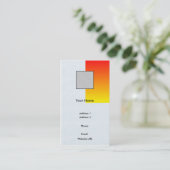 Red/Yellow Business Visitekaartje (Staand voorkant)