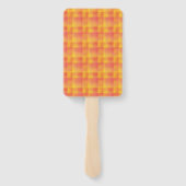 Red Yellow Checker Abstract Pattern Handwaaier (Achterkant)