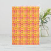 Red Yellow Checker Abstract Pattern Kaart (Staand voorkant)