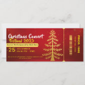 Red Yellow Christmas Concert Entry Ticket (Voorkant)