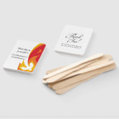 Red Yellow Fire and Dove-bevestiging bewerkbaar Handwaaier (Niet-gemonteerd)