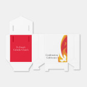 Red Yellow Fire and Dove Confirmation Bedankdoosjes (Uitgevouwen)