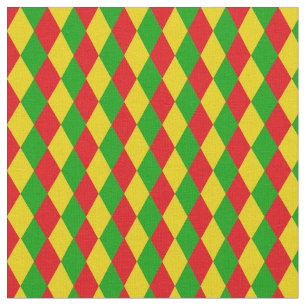 Red Yellow Green Jamaican Rasta vlag gevatterd Stof