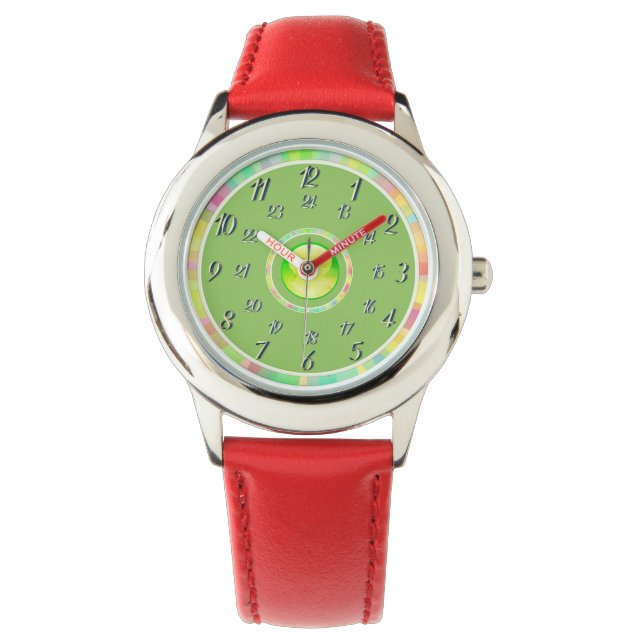 Red Yellow Green Watch Horloge (Voorkant)