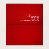 Red Yellow Modern unieke consultant Visitekaartjes (Binnenkant ongevouwen)