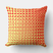 Red Yellow Multi Layer Polka Dot Fade Throw Pillow Kussen (Voorkant)