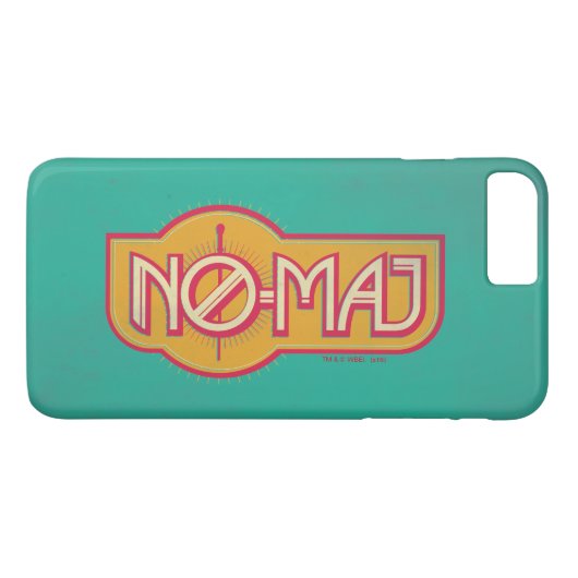 Red & Yellow NO-MAJ™-badge Case-Mate iPhone Case (Achterkant (Horizontaal))