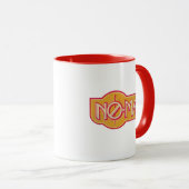 Red & Yellow NO-MAJ™-badge Mok (Voorkant rechts)