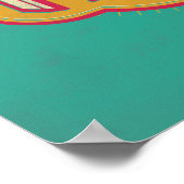 Red & Yellow NO-MAJ™-badge Poster (Hoek)