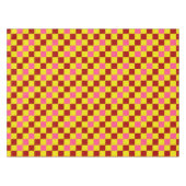 Red Yellow Pink Checkered Pattern Design  Tafelkleed (Voorkant (Horizontaal))