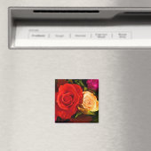 Red Yellow Rose Magnet -  Magneet (Insitu (Vaatwasser))