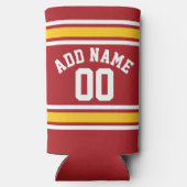 Red Yellow Team Jersey - Aangepast naamnummer (Achterkant)