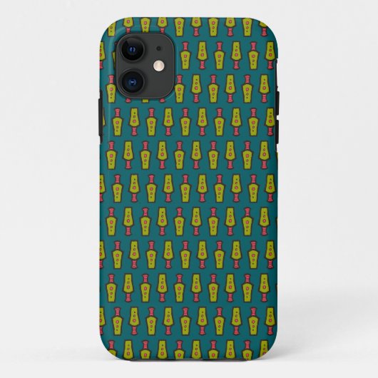 Red Yellow Turquoise Tribal : Coque iPhone 5/5s (Dos)