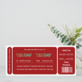 Red Yes Day Christmas Gift Voucher (Staand voorkant)
