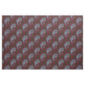 Red Yin Yang Pattern Stof (Fat Quarter)