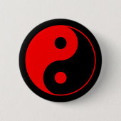Red Yin Yang Symbol Button (Voorkant)