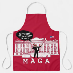 Red YO TRUMP kom terug   Ultra MAGA   Whitehouse Schort