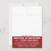 Red Your Photo Wedding Invitations (Devant)