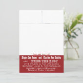 Red Your Photo Wedding Invitations (Debout devant)