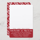 Red Your Photo Wedding Invitations (Devant / Derrière)