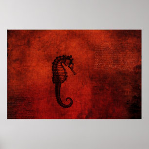 Red Zee Dragon Poster