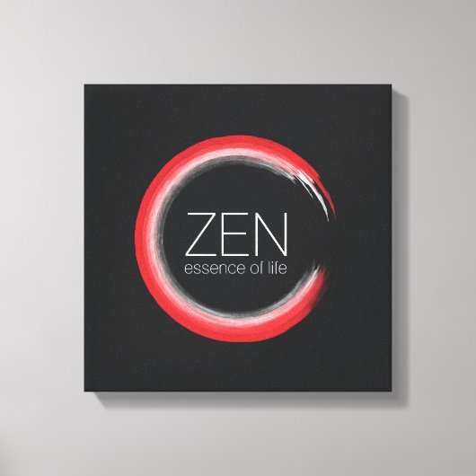 Red Zen Canvas Afdruk (Voorkant)