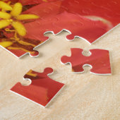 Red Zinnia Macro Puzzle (Côté)