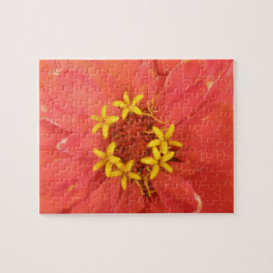 Red Zinnia Macro Puzzle Legpuzzel
