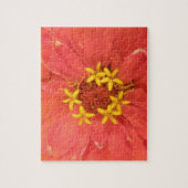 Red Zinnia Macro Puzzle Legpuzzel (Verticaal)