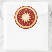 Red Zodiac Wheel Sticker (Tas)