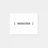 [ REDACTED ] Minimalist Professional Post-it Notes (Devant)