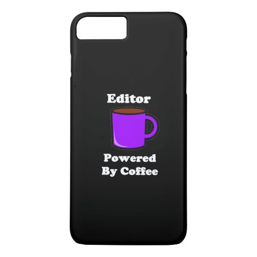 "Redacteur" Powered by Coffee Case-Mate iPhone Case (Achterkant)