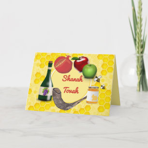 Redactie Rosh Hashanah Shanah Tovah Kaart
