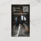 Redactioneel script QR-code en foto professioneel Visitekaartje (Voorkant)