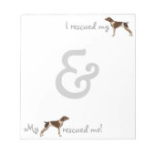 Redactionele Duitse Shorthaired Pointer Notitieblok (Voorkant)