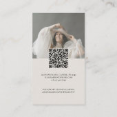 Redactionele foto QR Code Professionele fotografie Visitekaartje (Achterkant)