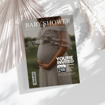 Redactionele magazine cover foto Baby shower