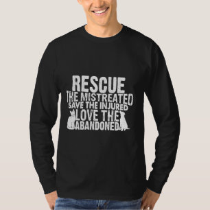 Redactionele redding van liefdesredmiddel Dog Cat  T-shirt