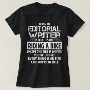 Redactionele schrijver t-shirt