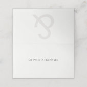 Redactionele typografie Huwelijk (Buitenkant ongevouwen)