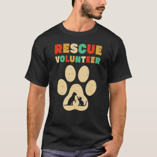 Redactionele vrijwilliger Dierenthuis Dog Cat Love T-shirt