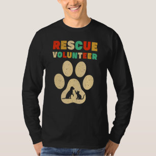 Redactionele vrijwilliger Dierenthuis Dog Cat Love T-shirt