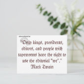 Redactionele "wij" briefkaart (Staand voorkant)